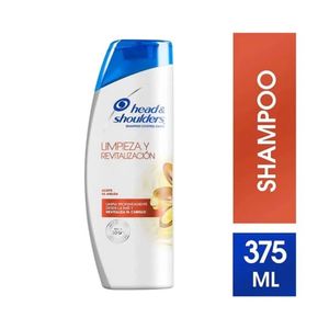SHAMPOO HEAD & SHOULDERS LIMPIEZA Y REVITALIZACIÓN FRASCO 375 ML