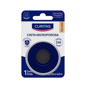 CINTA  MICROPORO BEIGE 4,5 M X 2,5 CM CAJA X 1 UND