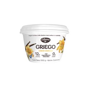 YOGURT ALPINA GRIEGO VAINILLA VASO 500 G