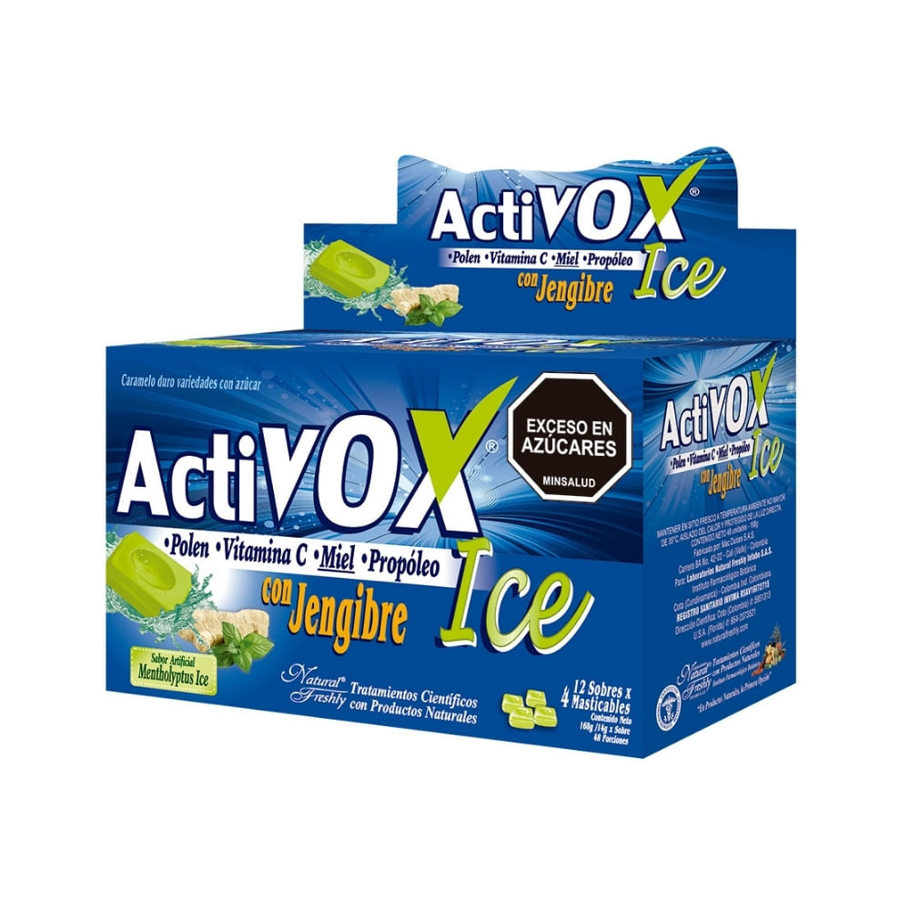 ACTIVOX ICE NF T. MASTICABLES MENTA - Farmacia Pasteur - Farmacias Pasteur