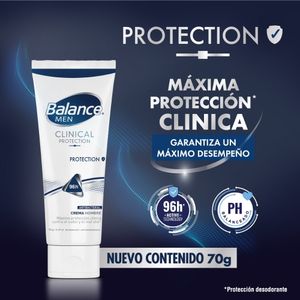 DESODORANTE CREMA BALANCE CLINICAL PROTECTION HOMBRE TUBO 70 G