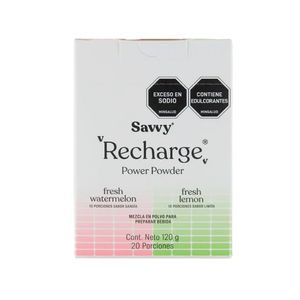 SAVVY RECHARGE SURTIDA POLVO CAJA X 20 UNDS
