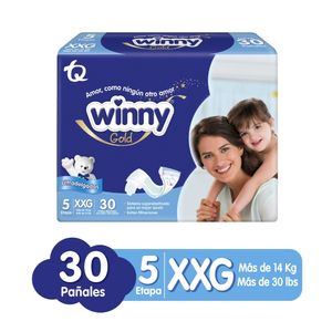 PAÑALES WINNY GOLD ETAPA 5 BOLSA X 30 UNDS