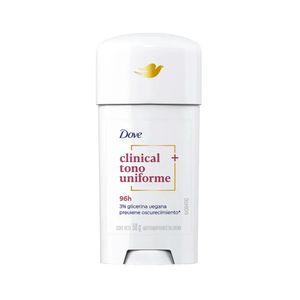 DESODORANTE CREMA DOVE CLINICAL TONO PERFECTO BARRA 58G