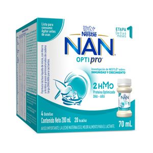 NAN OPTIPRO RTF LIQUIDO BOTELLA 4X70ML