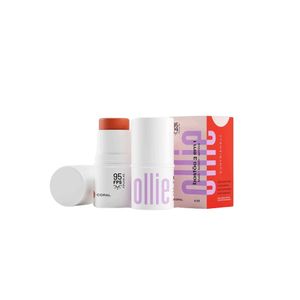 BARRA 3 EN 1 RUBOR, LABIAL Y SOMBRA FPS 95 CORAL 4.5 G
