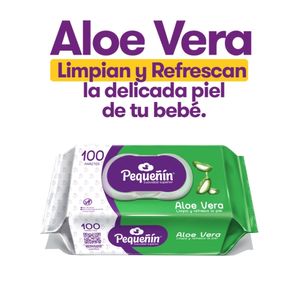 PAÑITOS HUMEDOS PEQUEÑIN ALOE VERA