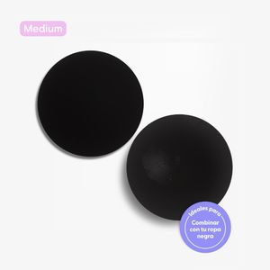 CUBRE PEZONES NIPSKIN BLACK (M) CAJA X 1 UND
