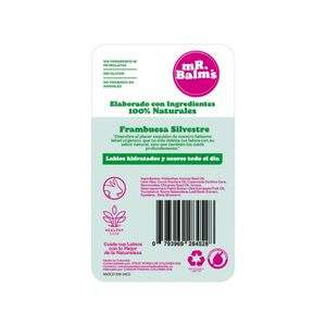 BALSAMO LABIAL MR BALMS FRAMBUESA SILVESTRE BARRA 4 G