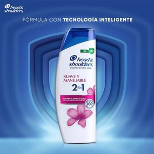 SHAMPOO 2EN1 HEAD & SHOULDERS SUAVE Y MANEJABLE FRASCO 375 ML