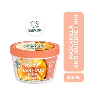 MASCARILLA FRUCTIS HAIR FOOD PIÑA ANTI-QUIEBRE POTE 350 ML