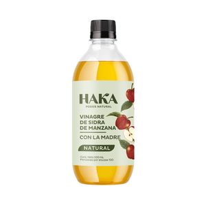 VINAGRE DE MANZANA HAKA FRASCO 500 ML