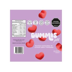 GUMMIS SABOR FRAMBUESA BOLSA 50 G