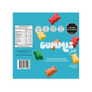 GUMMIS SABORES FRUTALES BOLSA 50 G