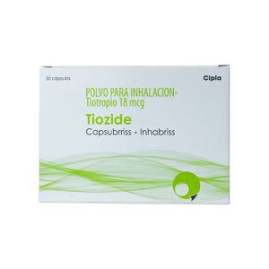 TIOZIDE CAPSULAS + INHALADOR 18 MCG CAJA X 30 UNDS