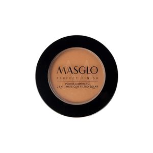 POLVO COMPACTO MASGLO PERFECT FINISH OSCURO 2 CAJA 10 G