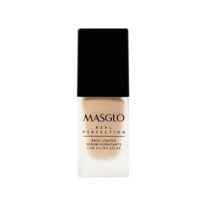 BASE LIQUIDA MASGLO REAL PERFECTION CLARO 1 FRASCO 20 G