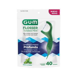 FLOSSERS GUM TWISTED MINT BOLSA X 40 UNDS