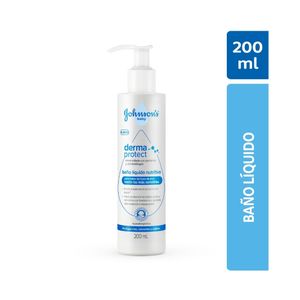 BAÑO LIQUIDO JOHNSON BABY DERMA PROTECT FRASCO 200 ML