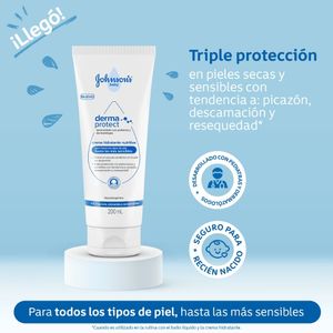 CREMA HIDRATANTE JOHNSON BABY DERMA PROTECT TUBO 200 ML