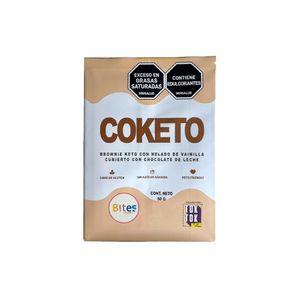 GALLETA BITES CON HELADO COKETO BOLSA 80 G