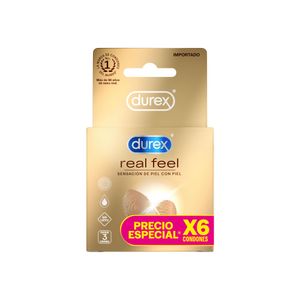 CONDON DUREX REAL FEEL CAJA X 6 UNDS