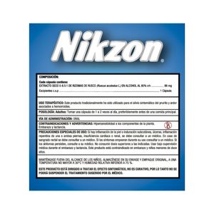 NIKZON CAPSULA DURA CAJA X 28 UNDS