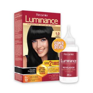 TINTURA LUMINANCE KIT 1.0+OXIGENTA CAJA X 2 UNDS