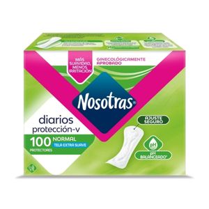 PROTECTORES NOSOTRAS NORMAL PAQUETE X 100 UNDS