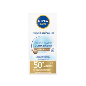 PROTECTOR SOLAR NIVEA SUN FLUIDO ULTRALIGERO MEDIO CAJA 40 ML