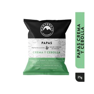 MONTE ROJO  PAPAS CREMA Y CEBOLLA BOLSA 25 G