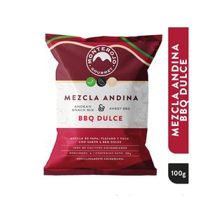 MONTE ROJO MEZCLA ANDINA BBQ DULCE BOLSA 110 G
