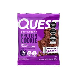 QUEST GALLETA PROTEINA DOBLE CHOCOLATE BOLSA 59 G