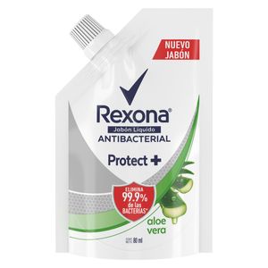 +++REXONA ANTIBACTERIAL ALOE JABON LIQUIDO DOYPACK 80 ML
