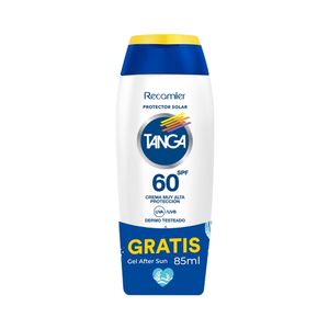 BLOQUEADOR TANGA SPF60 +GRATIS GEL AFTER SUN FRASCO 130ML + 85ML