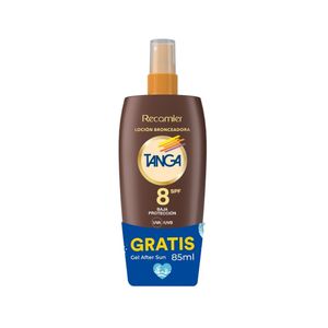 BRONCEADOR TANGA SPF8 LOCION + GRATIS GEL AFTER SUN FRASCO 185ML+85ML