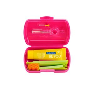KIT VIAJERO CURAPROX CEPILLO+ GRAPEFRUIT + BERGAMOT CAJA X 1 UND