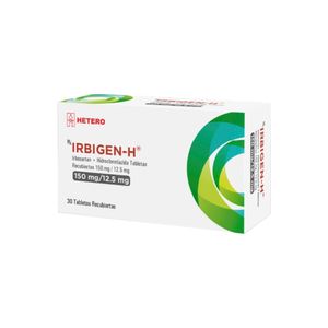 IRBIGEN H (RG) TABLETAS RECUBIERTAS 150/12.5 MG