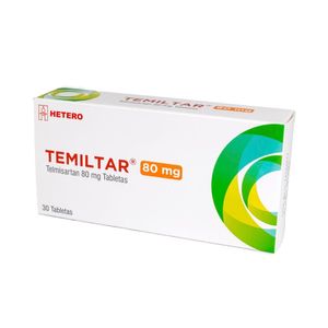TEMILTAR HETERO (RG) TABLETAS 80 MG CAJA X 30 UNDS