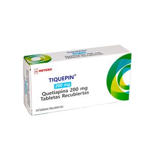 TIQUEPIN (QUETIAPINA) (RG) TABLETAS 200 MG CAJA X 30 UNDS