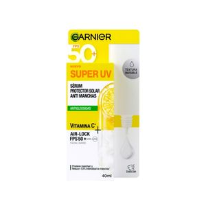 PROTECTOR SOLAR GARNIER SUPER UV FLUIDO INVISIBLE FRASCO 40 ML