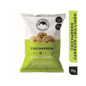 MONTE ROJO CHICHARRÓN CARNUDO LIMA LIMON BOLSA 90 G