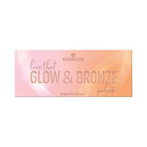 PALETA SOMBRAS ESSENCE LOVE THAT GLOW&BRONZE ESTUCHE 16 G