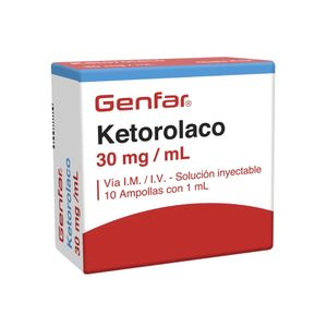 KETOROLACO GENFAR AMPOLLAS 30 MG