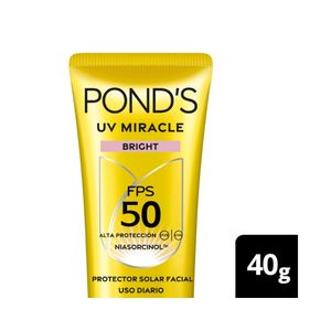 PROTECTOR SOLAR FACIAL PONDS BRIGHT FPS 50 TUBO 40 G