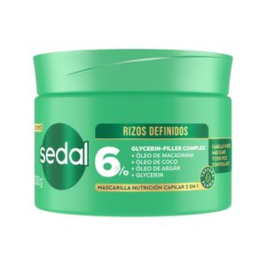 MASCARILLA CAPILAR SEDAL RIZOS DEFINIDOS POTE 300 G