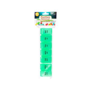 PASTILLERO SEMANAL DESMONTABLE VERDE ESTUCHE X 1 UND