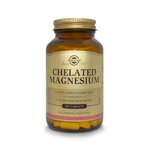 CHELATED MAGNESIUM SOLGAR TABLETAS FRASCO X 100 UNDS
