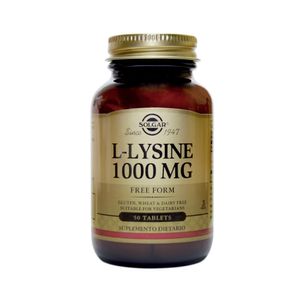 L-LYSINE SOLGAR TABLETAS 1000 MG FRASCO X 50 UNDS