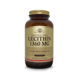 LECITHIN SOLGAR CAPSULAS BLANDAS 1360 MG FRASCO X 100 UNDS